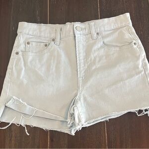 Light Gray Denim Women Shorts